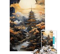 Teenagers Puzzles 1000 Piece Jigsaws Sanctuary Among The Sakura Difficult And Challenge Wall Art Family Game for 14+ Puzzle Game Offered (38x52cm)