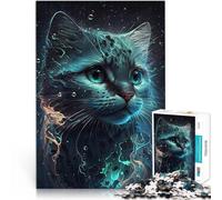 teenagers Puzzles 1000 Piece Jigsaws Scottish Fold Cat Handgeschwindigkeitswettbewerb für Heimdekoration52x38cm