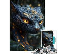 Teenagers Puzzles 1000 Piece Jigsaws Serpentine Cat Help The Brain Exercise Pattern Assembly Relax Games Suitable for Ages 14 And Up (38x52cm)