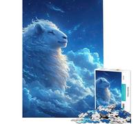 Teenagers Puzzles 1000 Piece Jigsaws Sheep In The Clouds Learning Educational Toys Relaxing Games Tough Challenge Birthday Gifts (Size 38x52cm)