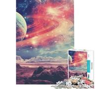 Teenagers Puzzles 1000 Piece Jigsaws Space Collage Planets Help The Brain Exercise For Family Fun DIY Toys for And from 14 Years And over (38x26cm)