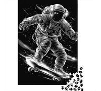 Teenagers Puzzles 1000 Piece Jigsaws Space Skateboarding Art Print Puzzles for Adults Brain Teaser Game Wall Decoration Stress Reduction Gifts 38x26cm/1000pcs