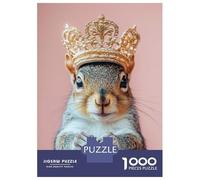 Teenagers Puzzles 1000 Piece Jigsaws Squirrel King Jigsaw Puzzle Fun Games Birthday Present Deal As Gifts for The Whole Family 70x50cm/1000pcs