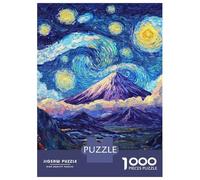 Teenagers Puzzles 1000 Piece Jigsaws Starry Mountain Majesty-3 Jigsaw Puzzle Fun Games Birthday Present Deal As Gifts for The Whole Family 38x26cm/1000pcs