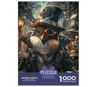 Teenagers Puzzles 1000 Piece Jigsaws Steampunk Penguin Animal Jigsaws for Adults Fun Games Presents for Women Deal As Gifts for The Whole Family 38x26cm/1000pcs
