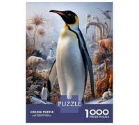 Teenagers Puzzles 1000 Piece Jigsaws Surreal Penguin Safari Jigsaw Puzzle Fun Games Birthday Present Deal As Gifts for The Whole Family 70x50cm/1000pcs