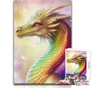 Teenagers Puzzles 1000 Piece Jigsaws The Dragon Aedria Beautiful Design Game Perfect Decoration Gift For Birthdays Size 38x52cm