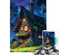 Teenagers Puzzles 1000 Piece Jigsaws The Witch Cottage Challenging To Complete Learning Educational Family Games for And from 14 Years And over (50x75cm)