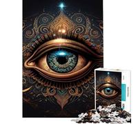 Teenagers Puzzles 1000 Piece Jigsaws Third Eye Perception Adult Jigsaw Brain Teaser Game Presents for Women Deal As Gifts for The Whole Family (Size 38x26cm)