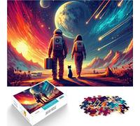 teenagers Puzzles 1000 Piece Jigsaws Ticket to Earth Staycation: Zeit totschlagen mit passendem Poster und Quizblatt52x38cm