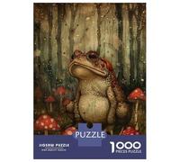 Teenagers Puzzles 1000 Piece Jigsaws Toad in The Mushrooms Jigsaw Relaxing Games Analysis And Logic Deal As Gifts for The Whole Family 38x26cm/1000pcs
