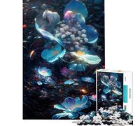 Teenagers Puzzles 1000 Piece Jigsaws Translucent Plum Petals Puzzle for Adults Hands-on Game Difficult Challenge Deal As Gifts for The Whole Family (Size 38x52cm)