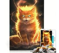 Teenagers Puzzles 1000 Piece Jigsaws Ultimate Cat Power Up Practical Game Difficult And Challenge Challenging Game Gifts 38x26cm