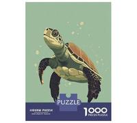 Teenagers Puzzles 1000 Piece Jigsaws Vector Turtle Puzzles for Adults Brain Teaser Game Wall Decoration Stress Reduction Gifts 52x38cm/1000pcs