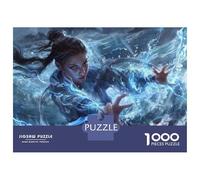 Teenagers Puzzles 1000 Piece Jigsaws Water Elementalist Master of The Waves Jigsaw Puzzle Fun Games Birthday Present Deal As Gifts for The Whole Family 70x50cm/1000pcs