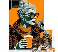 Teenagers Puzzles 1000 Piece Jigsaws We Love Coffee Educational Games Learning Educational Educational Toy Deal As Gifts for The Whole Family (38X52CM)