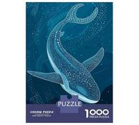 Teenagers Puzzles 1000 Piece Jigsaws Whale Shark in Deep Blue Sea Puzzles for Adults Brain Teaser Game Wall Decoration Stress Reduction Gifts 70x50cm/1000pcs