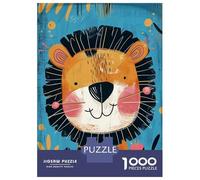 Teenagers Puzzles 1000 Piece Jigsaws Whimsical Lion Nursery Art Jigsaws for Adults Fun Games Presents for Women Deal As Gifts for The Whole Family 52x38cm/1000pcs