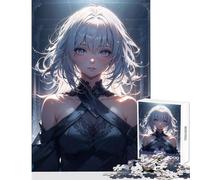 Teenagers Puzzles 1000 Piece Jigsaws Whitehaired War Jigsaw Puzzles for Teenagers Pattern Assembly Challenging To Complete Unique Challenge Game (38x52cm)