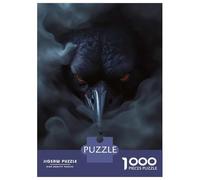 Teenagers Puzzles 1000 Piece Jigsaws Wild Crow Halloween Poster Jigsaws for Adults Fun Games Presents for Women Deal As Gifts for The Whole Family 52x38cm/1000pcs