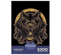 Teenagers Puzzles 1000 Piece Jigsaws Wolf Stranger Puzzles for Adults Brain Teaser Game Wall Decoration Stress Reduction Gifts 70x50cm/1000pcs