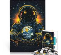 teenagers Puzzles 2000 Piece Jigsaws Astronaut Holding Earth DIY-Spielzeug Einzigartige Geburtstags- und Geschenkideen70x100cm