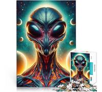 teenagers Puzzles 2000 Piece Jigsaws Extraterrestrial Alien Educational Game Challenge Toy 70x100cm Parent-child interaction for and Age 14