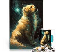 teenagers Puzzles 2000 Piece Jigsaws Golden Retriever Dog Myth Schwierig Schwer Wunschliste mit dem Weihnachtsmann70x100cm