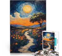 teenagers Puzzles 2000 Piece Jigsaws Sunlit Path Through Wildflowers Lustige Spiele Geburtstagsgeschenk, Geschenke70x100cm
