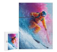Teenagers Puzzles 500 PCS Jigsaws Action-Packed Ski Adventure -2 Puzzles for Teenagers For Family Fun for Birthday, Chrismas Unique Birthday And Xmas Gifts 500 PCS