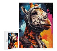Teenagers Puzzles 500 PCS Jigsaws Giraffe Astronaut Space Art-4 Puzzles for Teenagers For Family Fun for Birthday, Chrismas Unique Birthday And Xmas Gifts 500 PCS