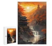 Teenagerss 1000 PCS Jigsaw Puzzle Amazing Sunset The River Puzzle for Adults Family Games Staycation Kill Time Unique Birthday And Xmas Gifts 1000 PCS