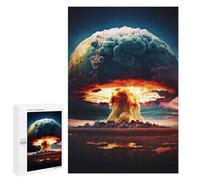 Teenagerss 1000 PCS Jigsaw Puzzle Atomic Explosion Jigsaw Anti-Stress Toys Home Decoration Unique Birthday And Xmas Gifts 1000 PCS