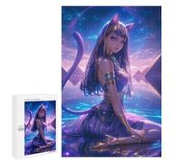 Teenagerss 1000 PCS Jigsaw Puzzle Celestial Goddess Bastet Puzzle for Adults Family Games Staycation Kill Time Unique Birthday And Xmas Gifts 1000 PCS