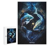 Teenagerss 1000 PCS Jigsaw Puzzle Cosmic Pisces Duo Jigsaws for Adults Relaxing Games Improve Memory Fun Activities at Home 1000 PCS