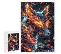 Teenagerss 1000 PCS Jigsaw Puzzle Fairy Neon Fox Puzzle for Adults Family Games Staycation Kill Time Unique Birthday And Xmas Gifts 1000 PCS