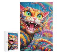 Teenagerss 1000 PCS Jigsaw Puzzle Rainbow Cat Jigsaws for Adults Family Games Birthday Present Fun at Home Activities, 1000 PCS