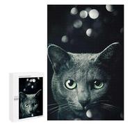 Teenagerss 1000 PCS Puzzle Cool Cat Face Poster Adult Jigsaw Puzzles Precision Cutting Help The Brain Exercise Challenging Family Fun Game 1000 PCS