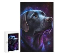 Teenagerss 1000 PCS Puzzle Cosmic Labrador Art Print-3 Jigsaw Puzzles for Adults Stress Reliever Educational Challenge Unique Challenge Game 1000 PCS