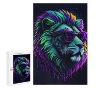 Teenagerss 1000 PCS Puzzle Cute Whimsical Lion Puzzles for Adults Family Game Staycation Kill Time Birthday Present, Gifts, 1000 PCS