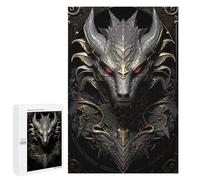 Teenagerss 1000 PCS Puzzle Dragon Abyssal Warden Jigsaw Puzzles for Adults Stress Reliever Educational Challenge Unique Challenge Game 1000 PCS
