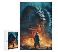 Teenagerss 1000 PCS Puzzle Dragon's Breath Ancient Temple Puzzles for Adults Family Game Staycation Kill Time Birthday Present, Gifts, 1000 PCS