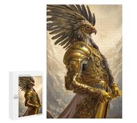 Teenagerss 1000 PCS Puzzle Eagle in Golden Armor Puzzles for Adults Family Game Staycation Kill Time Birthday Present, Gifts, 1000 PCS