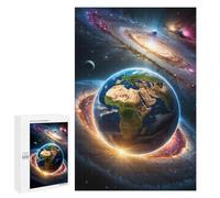 Teenagerss 1000 PCS Puzzle Earth from Space A Cosmic View -1 Adult Jigsaw Puzzles Precision Cutting Help The Brain Exercise Challenging Family Fun Game 1000 PCS