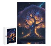 Teenagerss 1000 PCS Puzzle Enchanted Glowing Tree Puzzles for Adults Family Game Staycation Kill Time Birthday Present, Gifts, 1000 PCS