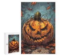 Teenagerss 1000 PCS Puzzle Evil Pumpkin Illustration Puzzle for Adults Anti-Stress Toys Difficult Challenge Great Gift for Gaming 1000 PCS