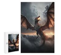 Teenagerss 1000 PCS Puzzle Flying Dragon Puzzle for Adults Anti-Stress Toys Difficult Challenge Great Gift for Gaming 1000 PCS