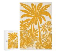 Teenagerss 1000 PCS Puzzle Golden Palm Trees Jigsaw Puzzles for Adults Stress Reliever Educational Challenge Unique Challenge Game 1000 PCS