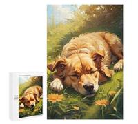 Teenagerss 1000 PCS Puzzle Golden Retrievers Dream Puzzle for Adults Anti-Stress Toys Difficult Challenge Great Gift for Gaming 1000 PCS