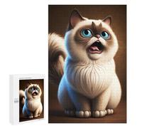 Teenagerss 1000 PCS Puzzle Laughing Cat Puzzle for Adults Anti-Stress Toys Difficult Challenge Great Gift for Gaming 1000 PCS